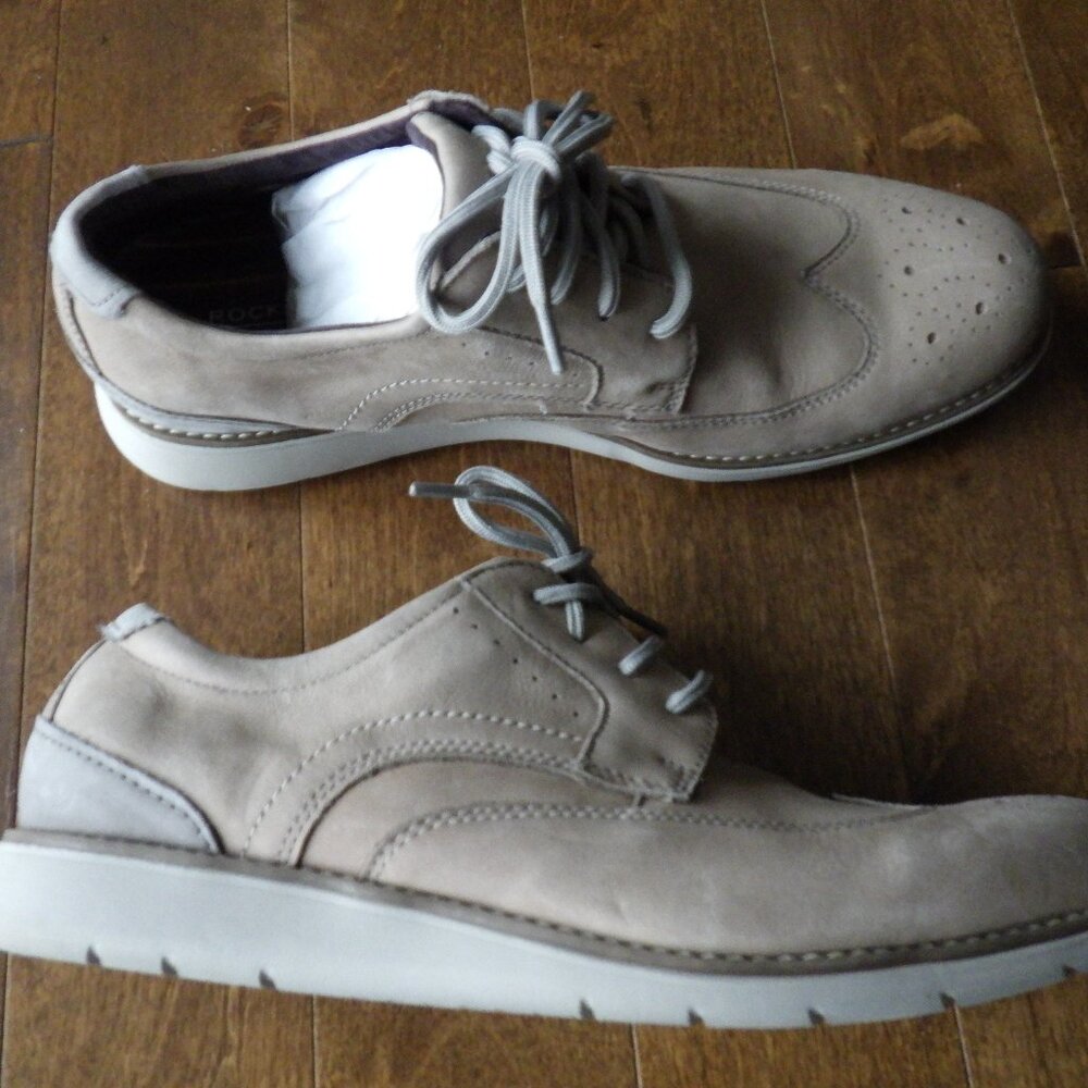 Rockport Total Motion Craft Wingtip CJ1320 Men's Tan Oxfords Shoes 9.5US 9UK 43E - Picture 5 of 11
